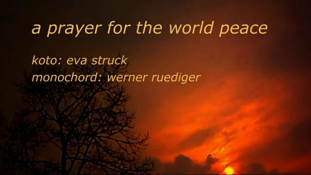 a prayer for the world peace